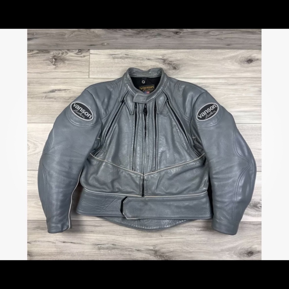 Vans Gray Leather Jacket